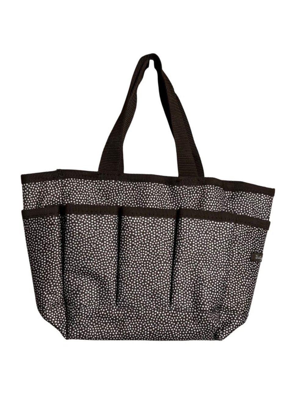 Thirty-One Brown Pin Dots Caddy